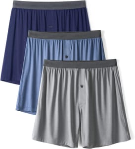 Mens Loose Boxer Shorts Bamboo Rayon