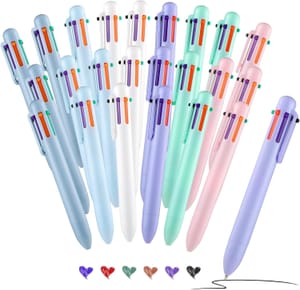 Yoosso 24 Pack 6-Colour Retractable Pens 0.7mm (£3.59 max S&S)