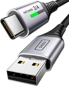 INIU USB C Charger Cable, 2m USB a to USB C Cable 3.1A Fast Charging