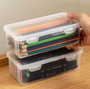 Translucent Large Capacity Pencil Case Set for £2.30 at AliExpress
