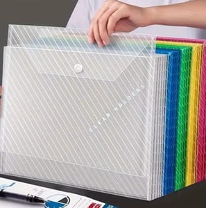 10Pcs A4 Transparent File Bags Reduced to 30p with Free Delivery at AliExpress