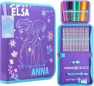 Disney Stitch Pencil Case for Girls, Large Capacity, Purple