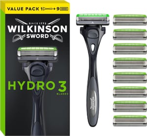 Wilkinson Sword Hydro 3 Men's Razor with 8 Blade Refills
