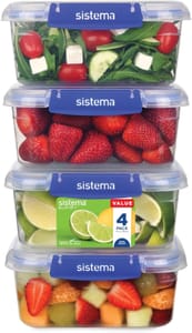 Sistema KLIP IT plus Airtight Food Storage Containers 1L 4-Pack