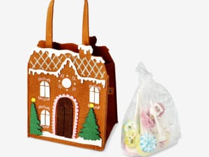 Gingerbread House Felt Bag with Sweets