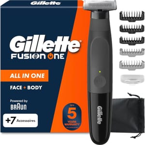 Gillette Fusion Face and Body Electric Trimmer with One Blade