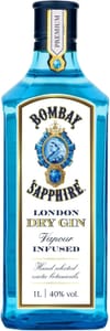 Bombay Sapphire London Dry Gin, 10 Botanicals, 40% ABV, 100cl