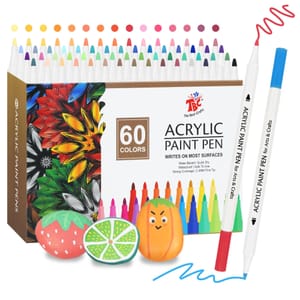 TBC the Best Crafts 60-Color Acrylic Paint Pens Set