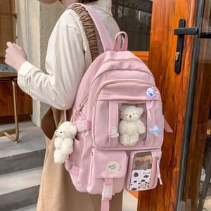 Pink Girls School Backpack - FREE SHIPPING