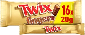 16 X 20g Twix Caramel Milk Chocolate Biscuit Bars (£2.43/£2.28 S&S)