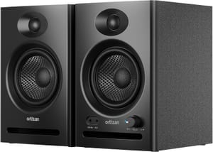 Ortizan 2.0 Active Studio Monitors, 80W, Bluetooth 5.3, Wood