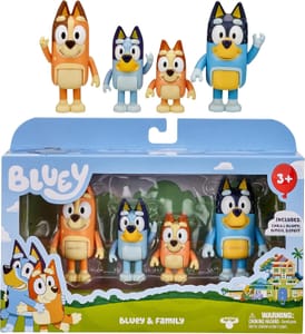 Bluey and Family: , Bingo, Bandit and Chilli 4 Figure Pack