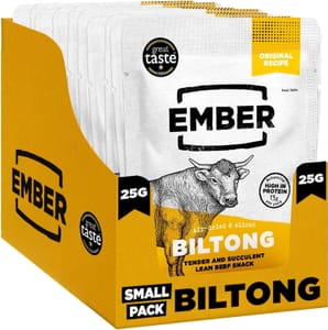 Ember Beef Biltong Original 250g Box