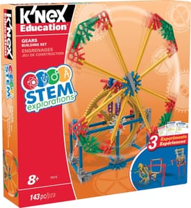 K'NEX STEAM Gears Building Set, Engineering Toy, 143 Parts