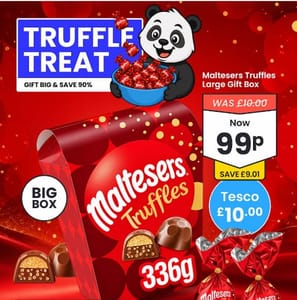 MALTESERS Chocolate Truffles Large Gift Box 336g