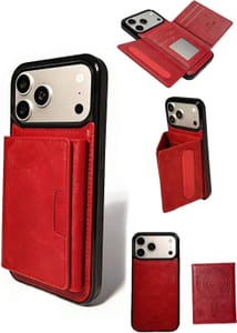 Click Mart CrueltyFree Leather iPhone 17 Pro Max Wallet Case