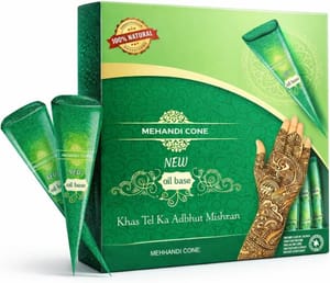 Henna Cones 12 Pack, Natural Bridal Mehndi