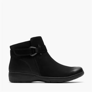 Clarks Womens Carleigh Drift D-Fit Buckle Boots