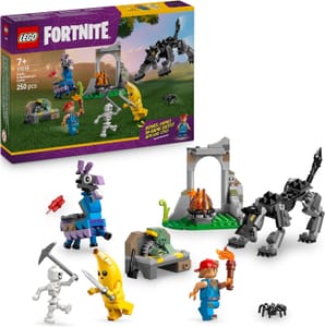 LEGO Fortnite Peely and Sparkplug Camp Toy with 3 Minifigures