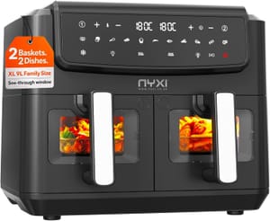 Nyxi Air Fryer 9L Dual Basket (4.5L Each)