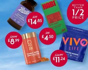 Better than 1/2 Price on Selected Vitamins & Supplements