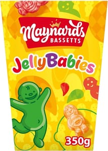 Maynards Bassetts Jelly Babies Soft Fruity Sweets 350 G
