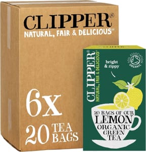 Clipper Organic Fairtrade Lemon Green Tea 6x20 Teabags