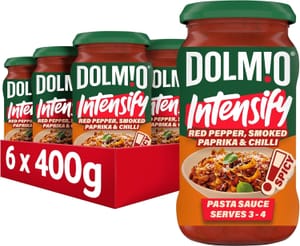 Dolmio Intensify Spicy Red Pepper Paprika Chilli Pasta Sauce 6x400g