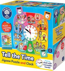 Orchard Toys Tell the Time Puzzle with Clock and Cards