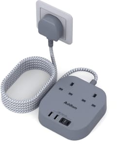 Addtam 1.6m Extension Lead with USB Slots