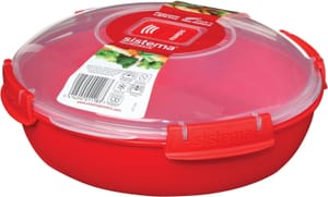 Sistema round Microwave Container, 1.3 L, BPA-Free, Red