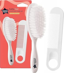 Tommee Tippee Essential Basics Brush and Comb Set White