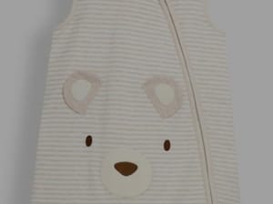 JoJo Maman Bb Cream Bear Appliqu 2.5 Tog Sleeping Bag