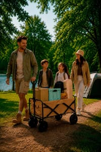 Foldable Collapsible Garden Festival Cart