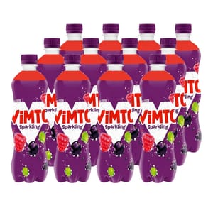 Vimto Original Fizzy Sparkling Mixed Fruit Soft Drink 12 X 500ml