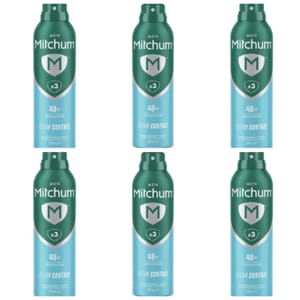 6 X 200ml Mitchum Men Triple Odour Defense 48HR Deodorant (£8.04/£7.32 S&S)