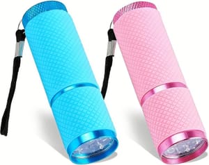 2x Super Bright 9 LED Mini Pocket Torches with Lanyard