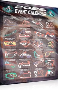 2026 Formula Racing Wall Calendar F1 Grand Prix Posters