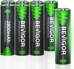AA Rechargeable Batteries 8 Pack - Only £5.99