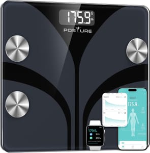 Smart Digital Bathroom Scale with App, 0.1 Lb, 13 Metrics