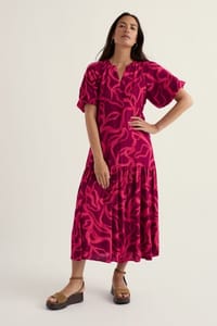 Waterside Tiered Empire Line Dress