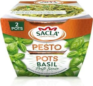 Sacla 2 Pots Italian Basil Pesto with Pine Nuts and Cheese (£1.19 S&S)