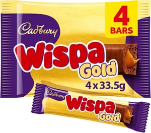 Cadbury Wispa Gold Bars, 4 X 38.3 G