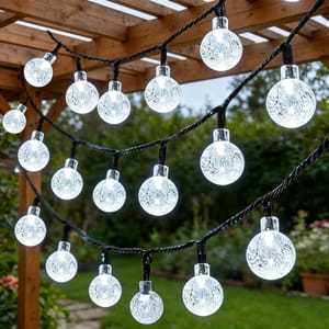 Litabur 8m 50 LED Solar Fairy Lights with 8 Modes