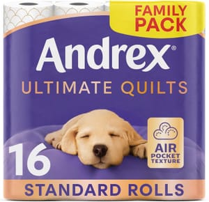 Andrex Ultimate Quilt Toilet Roll, 16 Rolls, 3-Ply