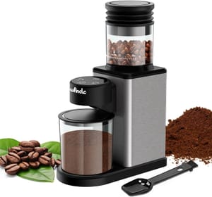 Wancle Conical Burr Electric Coffee Grinder with Touchscreen Precision Timer