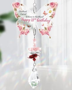 Funnli 18th Birthday Gifts: Butterfly Crystal Suncatcher for Daughter