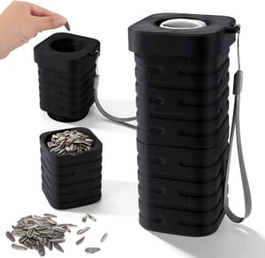 Sinbana Sunflower Shell Spit Cup 2-in-1 Portable Storage and Holder