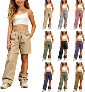 Kids' Zip-off 2-in-1 Camping Trousers