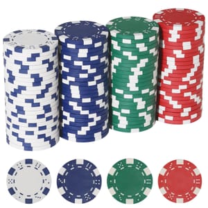 LUOBAO Poker Chips for Card/Board Game, 4 Colors, 11.5g